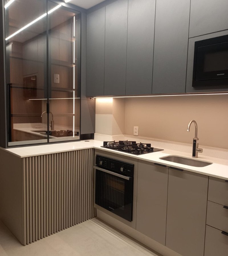 Ambiente sofisticado e moderno criado pela Viva Hauz